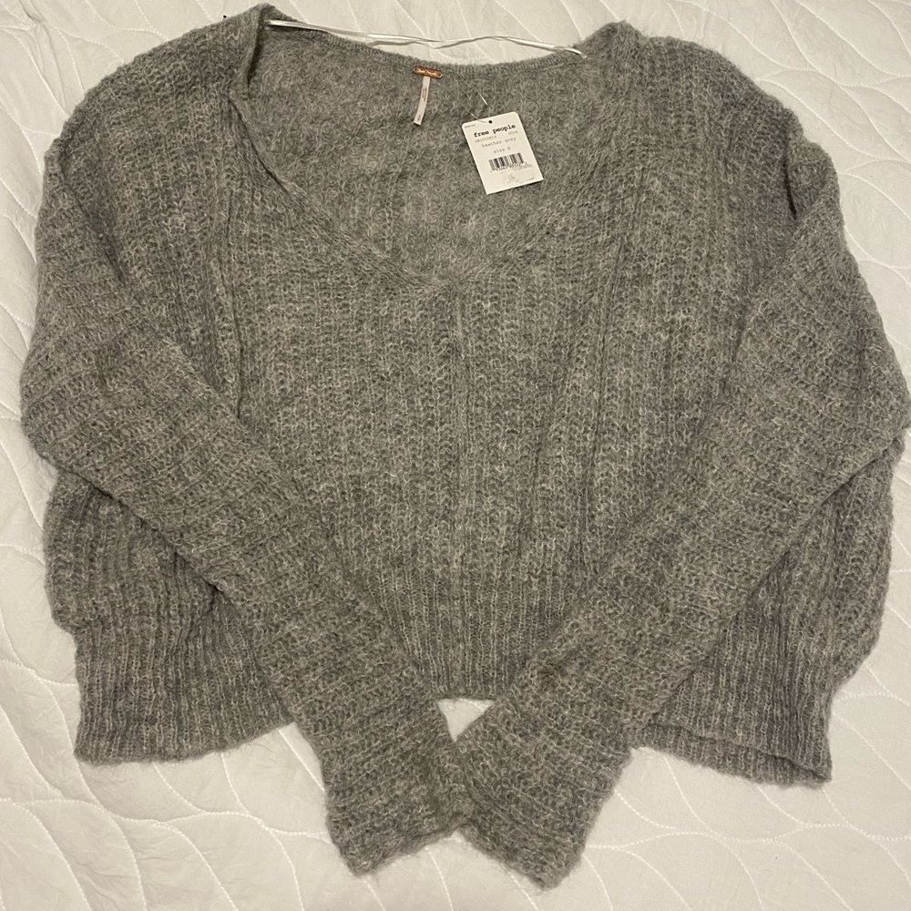 NWT Free People Gray Sweater
